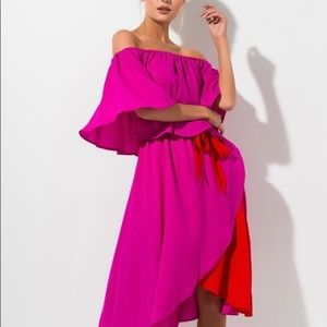 Love Lady Off The Shoulder Midi Dress
